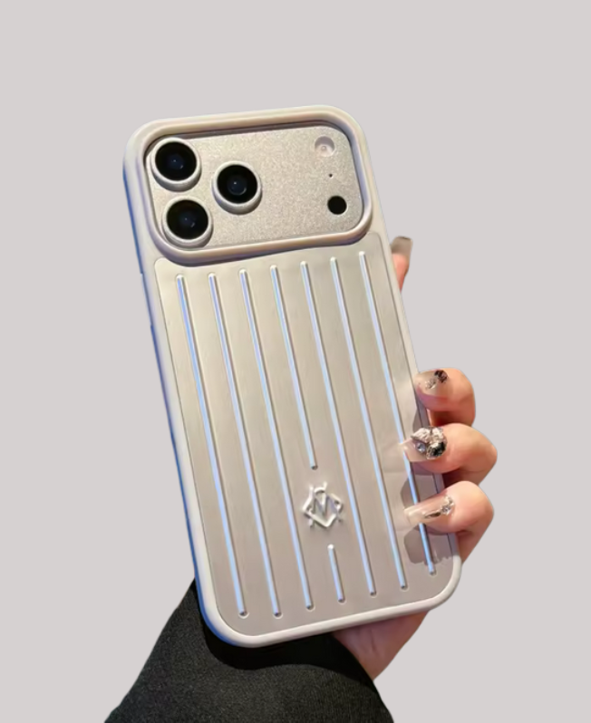 Veluxes Premium Aluminium Anti-Drop Case Silber