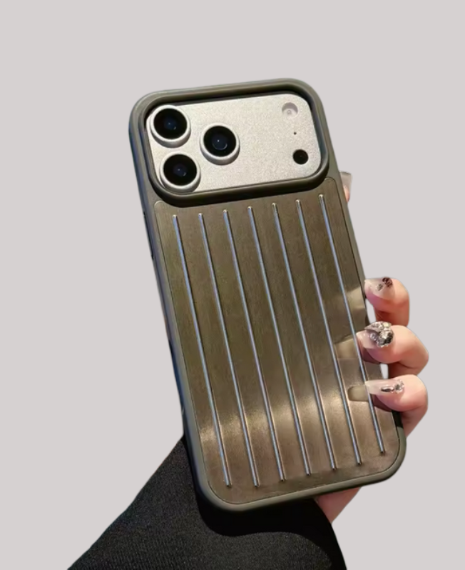 Veluxes Premium Aluminium Anti-Drop Case Silber