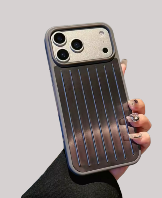 Veluxes Premium Aluminium Anti-Drop Case Silber